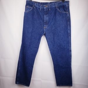Wrangler Men's Jeans Regular Fit Straight-Leg size 44X30 blue